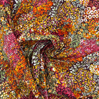 Printed Cotton Fabric | Lightweight 100% Cotton 57" (145cm) Wide Dressmaking & Craft Fabric – Sold by the Meter