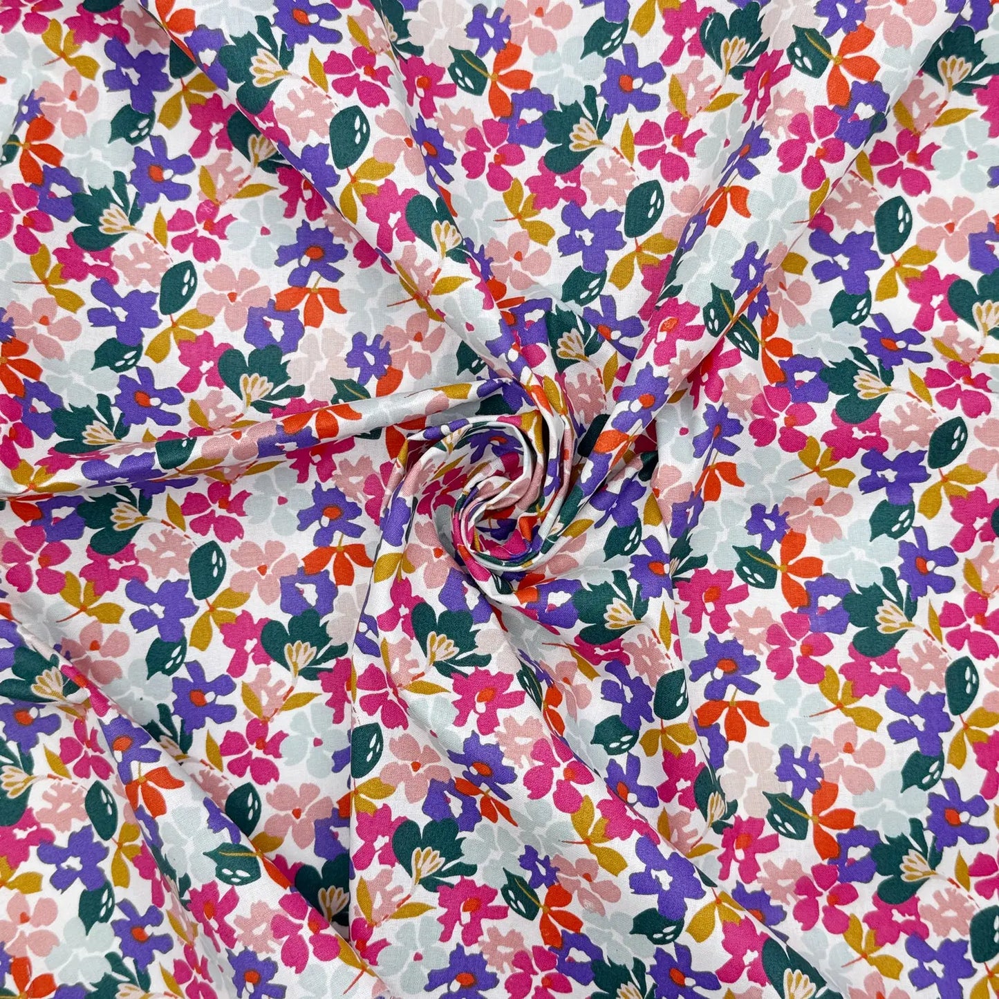 Printed Cotton Fabric | Lightweight 100% Cotton 57" (145cm) Wide Dressmaking & Craft Fabric – Sold by the Meter