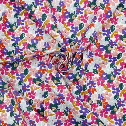 Printed Cotton Fabric | Lightweight 100% Cotton 57" (145cm) Wide Dressmaking & Craft Fabric – Sold by the Meter
