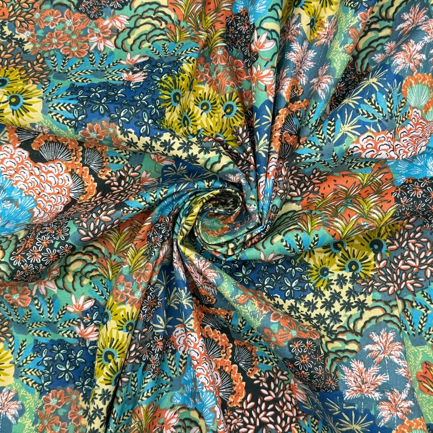 Printed Cotton Fabric | Lightweight 100% Cotton 57
