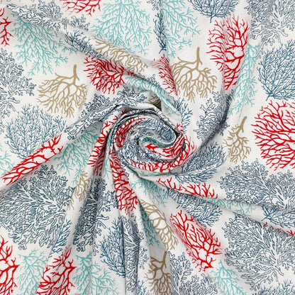 Printed Cotton Fabric | Lightweight 100% Cotton 57" (145cm) Wide Dressmaking & Craft Fabric – Sold by the Meter