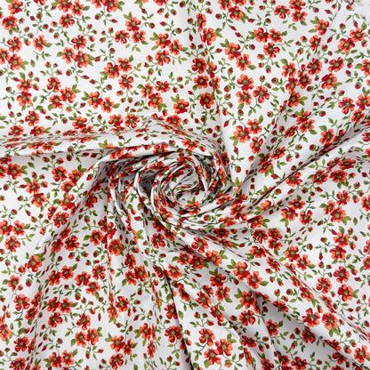 Printed Cotton Fabric | Lightweight 100% Cotton 57" (145cm) Wide Dressmaking & Craft Fabric – Sold by the Meter
