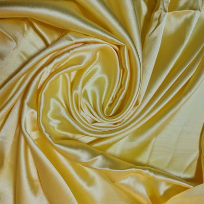 Satin Charmeuse Glossy Silky Polyester Fabric – 44" Wide – Bridal Dress, Craft & Event Material – 23m Bolt/Roll