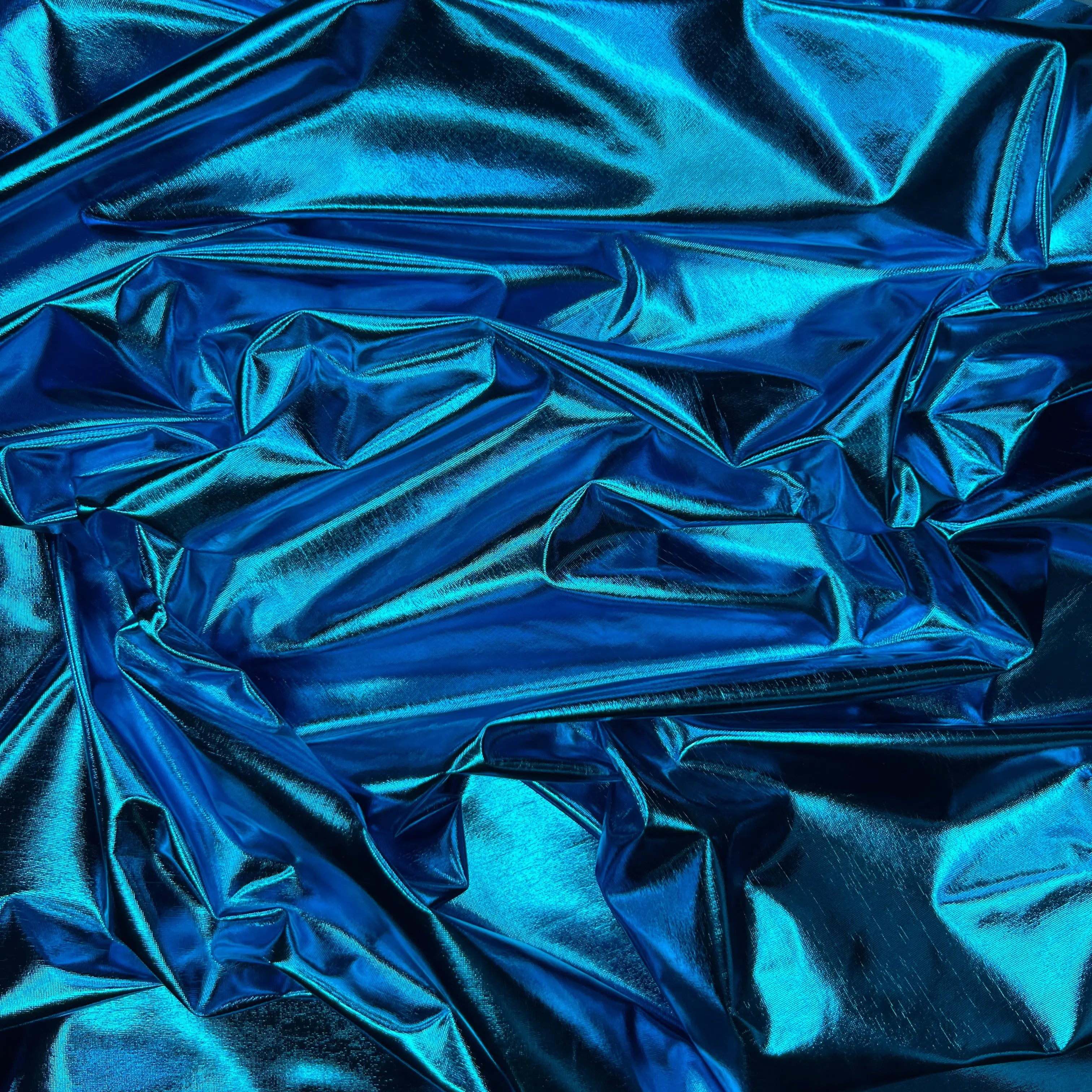 Stretchy Metallic Look Foil Jersey Fabric | Soft Shiny Jersey 58