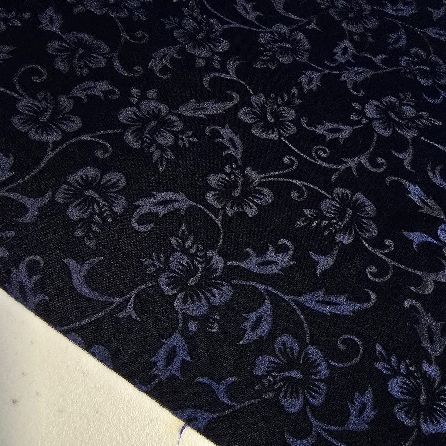 Luxury Floral Embossed Velvet Fabric | Three Crown Non-Stretch Velvet | 58" (147cm) Wide Dress, Craft & Drape Material – Sold by the Metre