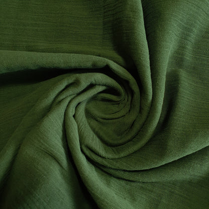 Double Gauze 100% Cotton Fabric – 58" Wide Soft Muslin Material for Dresses, Baby Clothes & Crafts