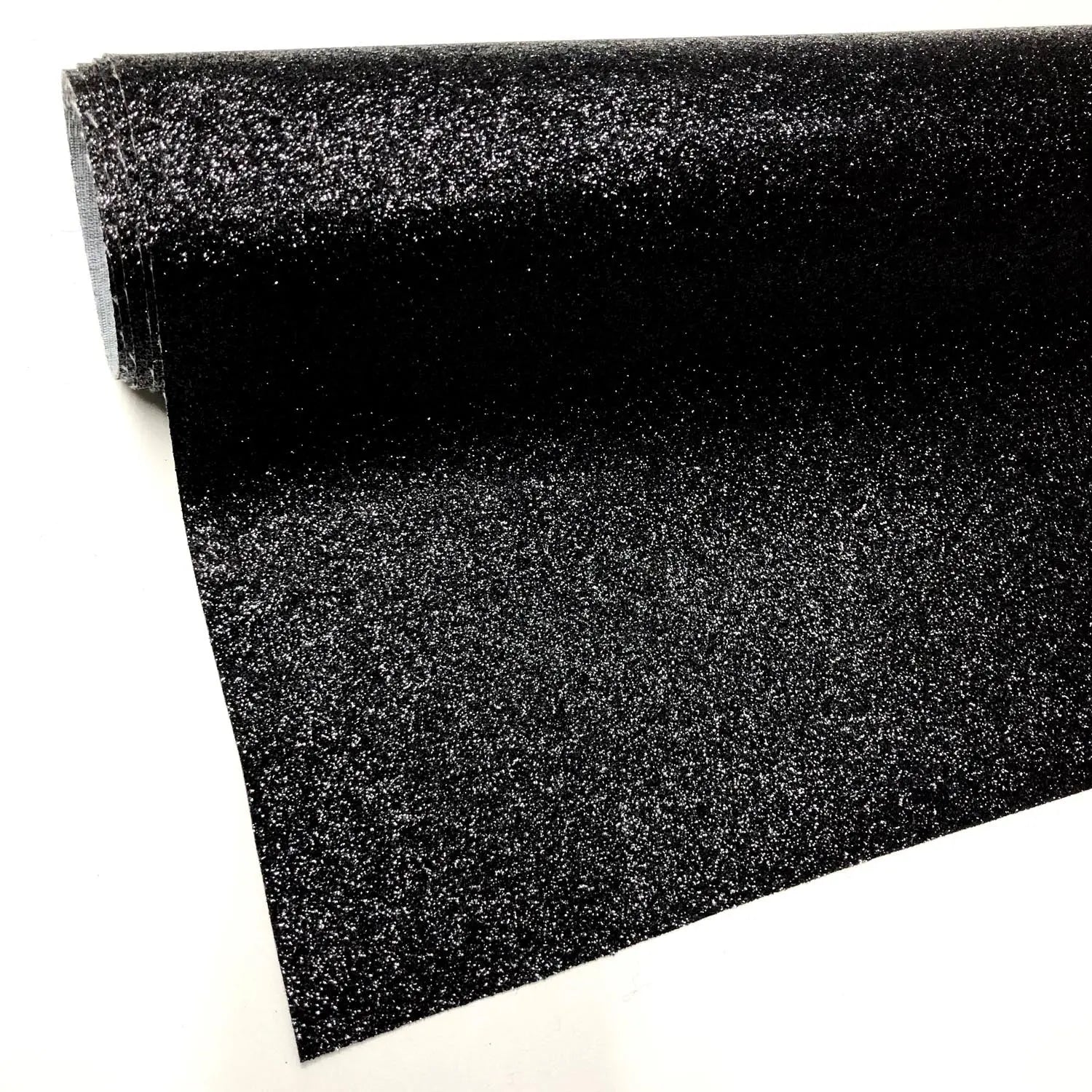 Fine Glitter PU Backed Fabric | Sparkle Leatherette 55
