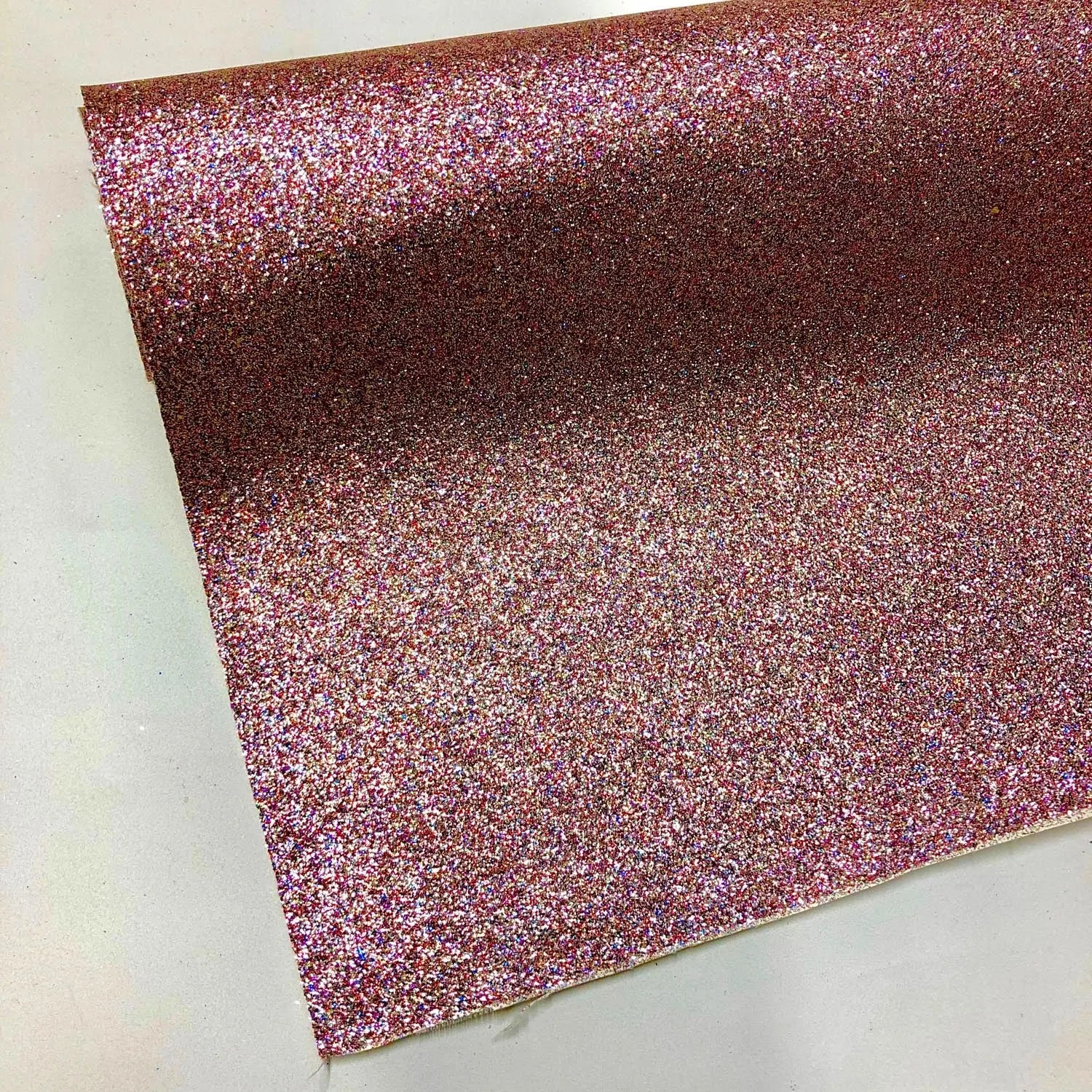 Fine Glitter PU Backed Fabric | Sparkle Leatherette 55