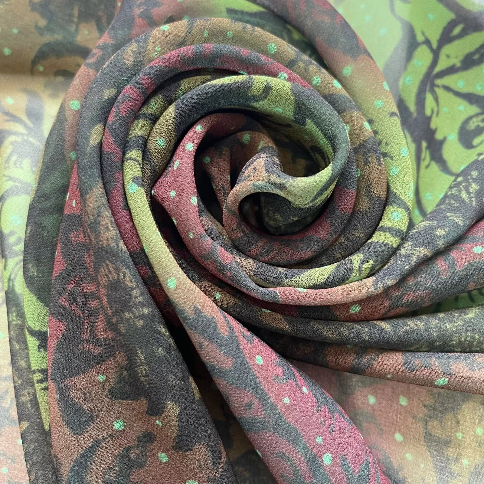 Floral Printed Polyester Georgette and Sheer Chiffon Fabric – Summer Dress Material