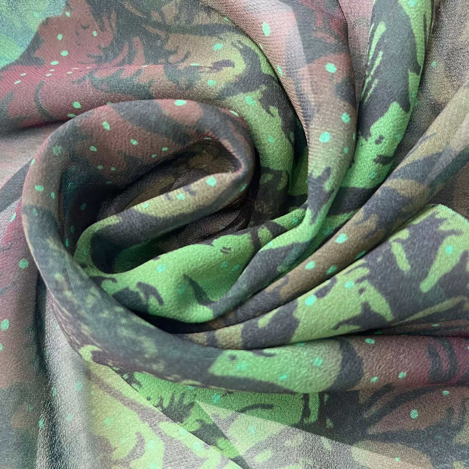 Floral Printed Polyester Georgette and Sheer Chiffon Fabric – Summer Dress Material