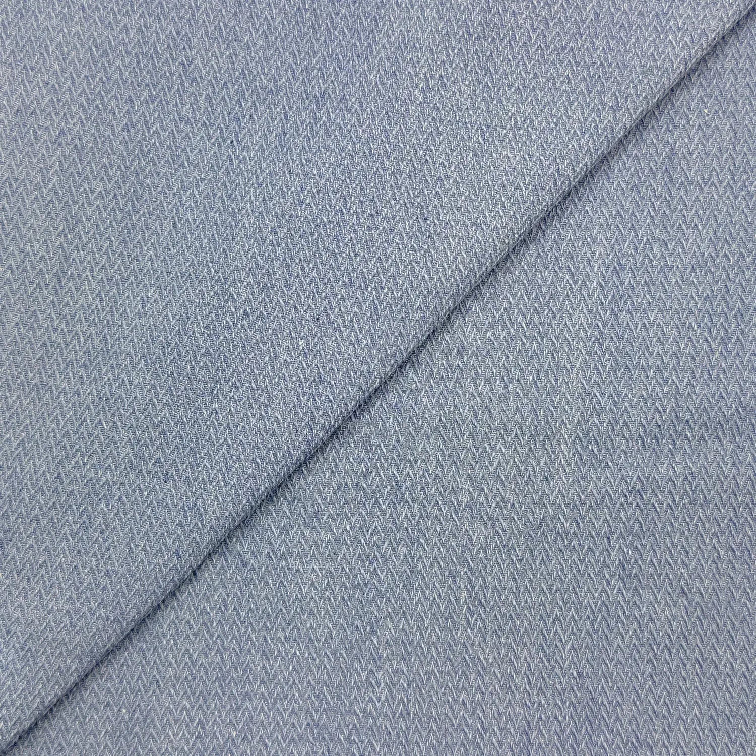Herringbone Jacquard Denim Fabric | Heavyweight 100% Cotton 330gsm 67" (170cm) Wide – Sold by the Meter