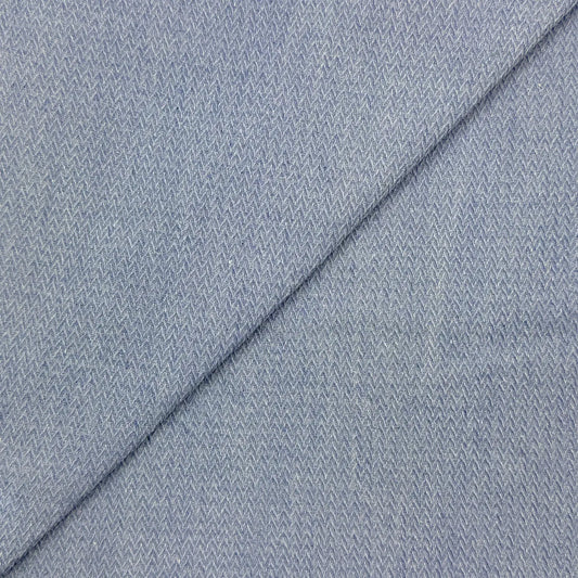 Herringbone Jacquard Denim Fabric | Heavyweight 100% Cotton 330gsm 67" (170cm) Wide – Sold by the Meter