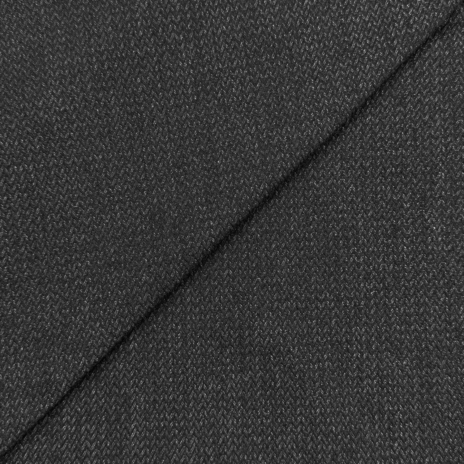 Herringbone Jacquard Denim Fabric | Heavyweight 100% Cotton 330gsm 67