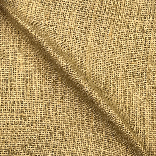 Natural Hessian Jute Fabric | 54" (140cm) Wide Fine Multi-Purpose Cloth for Art, Craft, Décor & Upholstery – 10m Roll