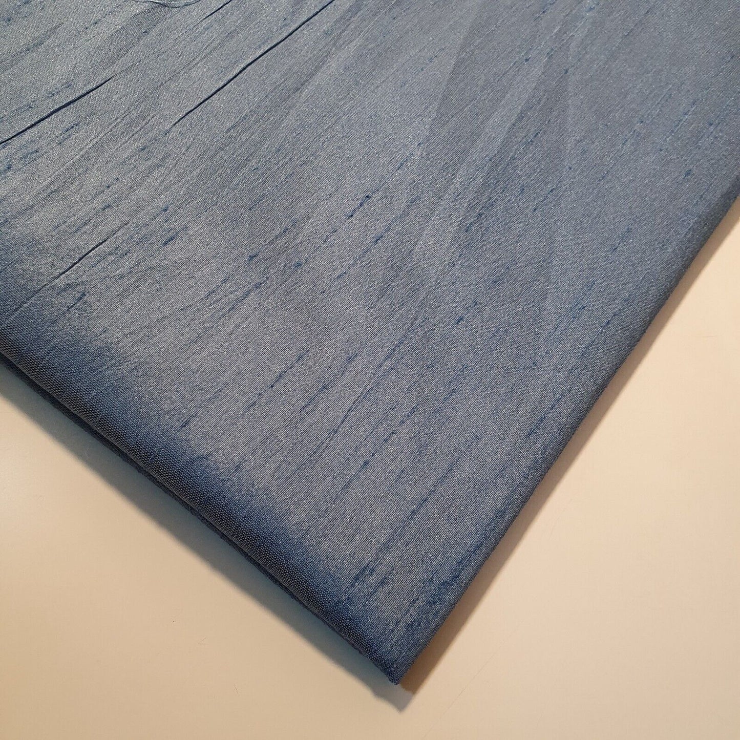 Plain Slub Faux Dupion Raw Silk Fabric – 100% Polyester – 44" Wide Upholstery, Bridal & Craft Material by the Metre