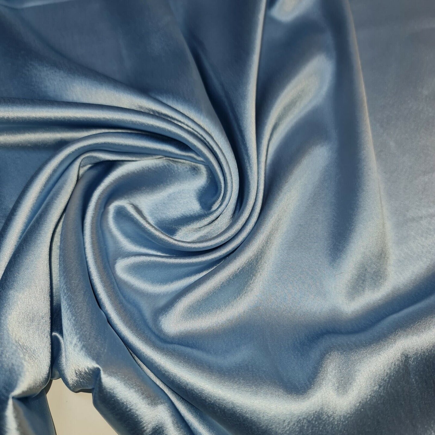 Satin Charmeuse Glossy Silky Polyester Fabric – 44" Wide – Bridal Dress, Craft & Event Material – 23m Bolt/Roll
