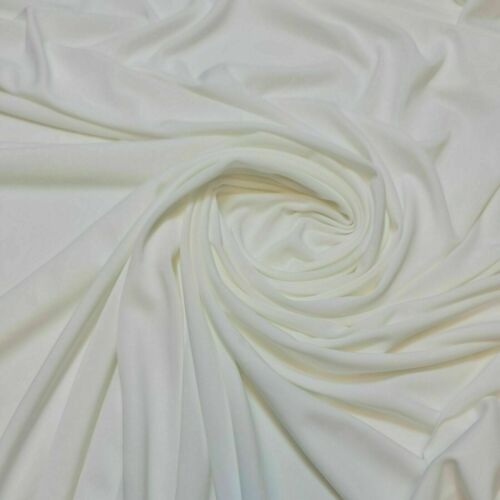 Plain Solid ITY Jersey Fabric – 58" Wide Nylon Lycra 4-Way Stretch Spandex Dress & Swim Material