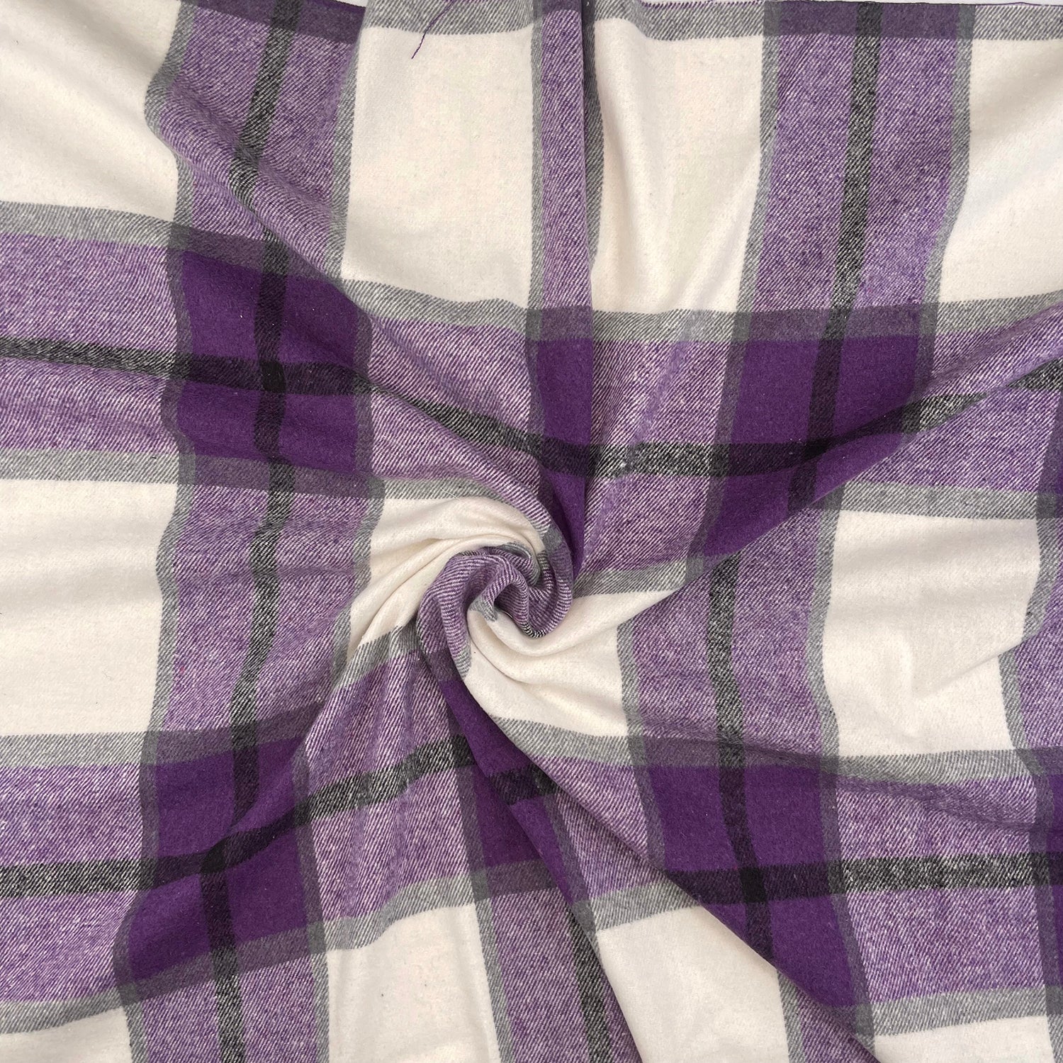 Soft Handle Wool Effect Brushed Tartan Fabric | Heavy 290gsm 60