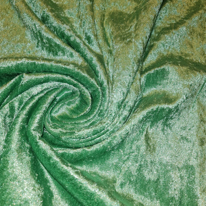 Crushed Velvet Stretch Velour Fabric – 58" Wide Plain Solid Colours Premium Material for Dresses, Crafts Projects