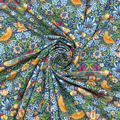 Digitally Printed Cotton Jersey Fabric | Soft Stretch Jersey 60" (150cm) Wide Dressmaking & Activewear Fabric – Sold by the Meter