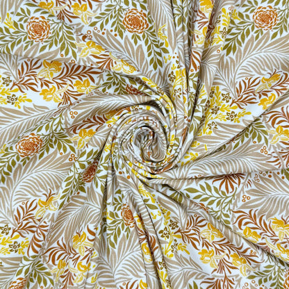 Digitally Printed Cotton Jersey Fabric | Soft Stretch Jersey 60" (150cm) Wide Dressmaking & Activewear Fabric – Sold by the Meter