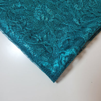 Budget Floral Lace Fabric – Soft Elegant Designer Dress & Craft Material, 58" Wide