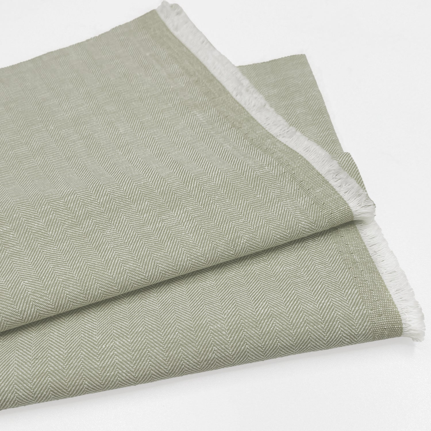 Linen Cotton Herringbone Fabric | 30% Linen 70% Cotton 185gsm 58