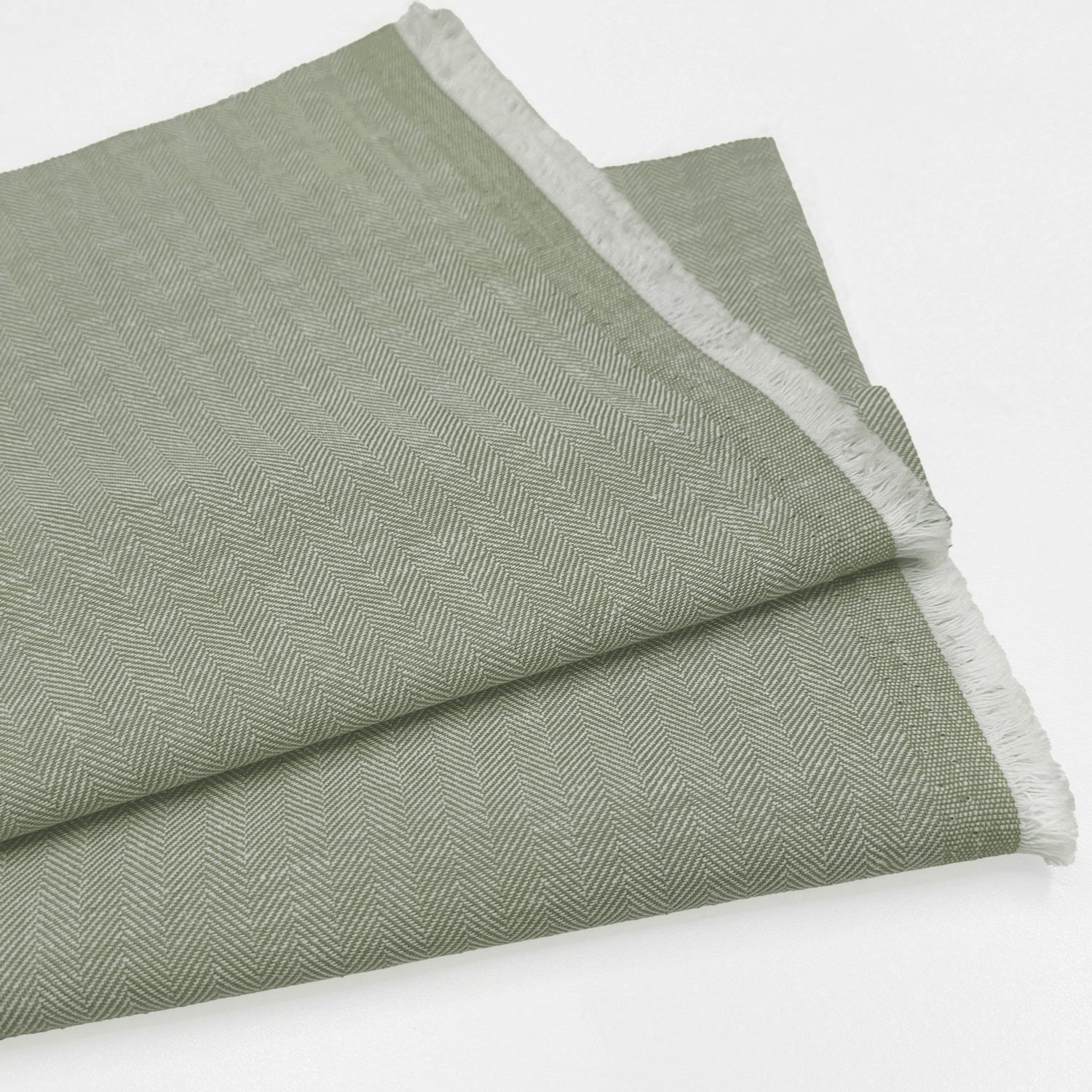 Linen Cotton Herringbone Fabric | 30% Linen 70% Cotton 185gsm 58