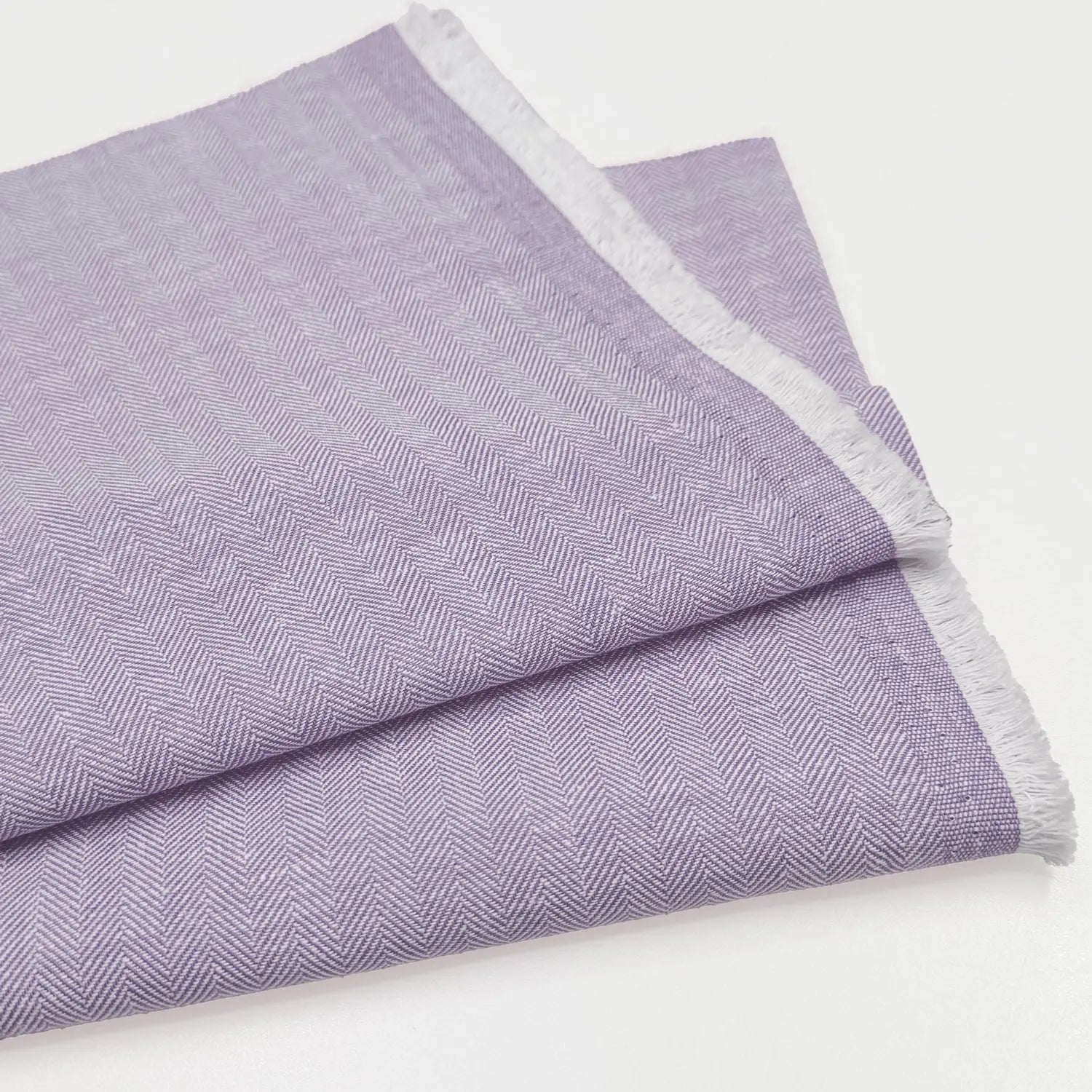 Linen Cotton Herringbone Fabric | 30% Linen 70% Cotton 185gsm 58" (147cm) Wide Dressmaking & Furnishing Fabric – Sold by the Meter