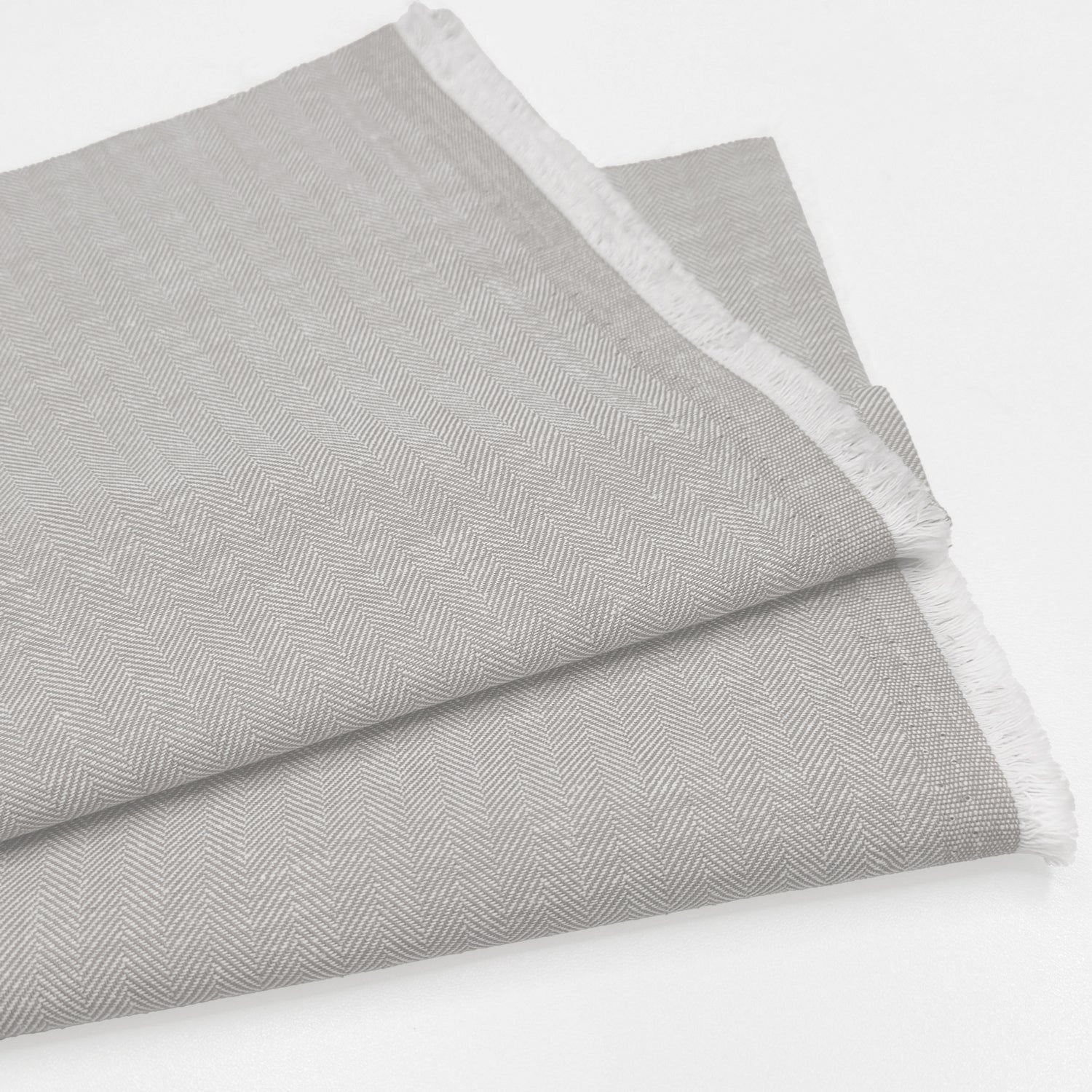 Linen Cotton Herringbone Fabric | 30% Linen 70% Cotton 185gsm 58
