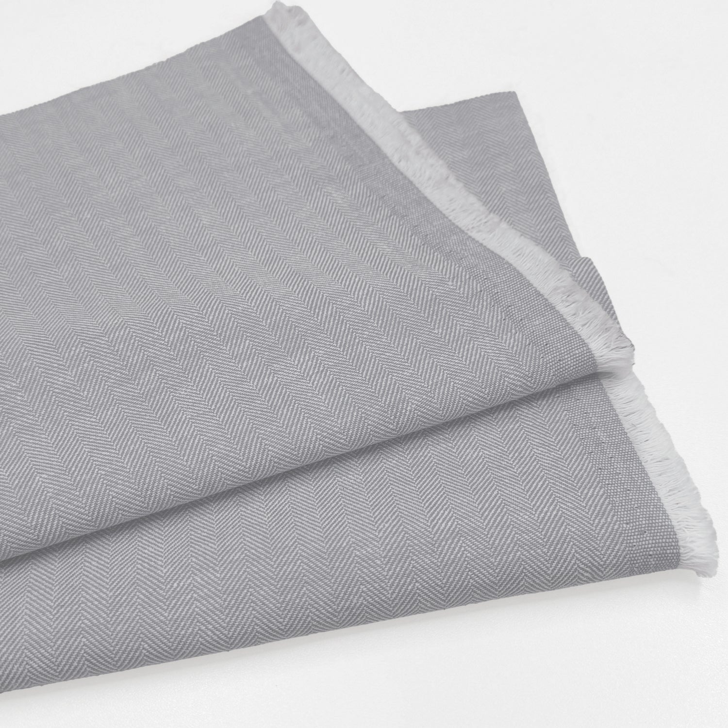 Linen Cotton Herringbone Fabric | 30% Linen 70% Cotton 185gsm 58
