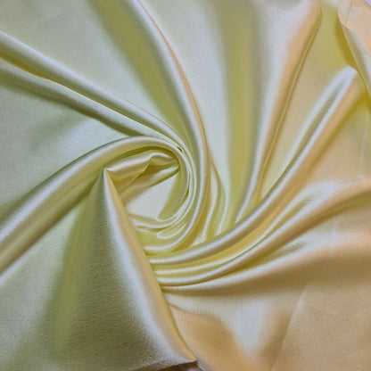 Satin Charmeuse Glossy Silky Polyester Fabric – 44" Wide – Bridal Dress, Craft & Event Material – 23m Bolt/Roll