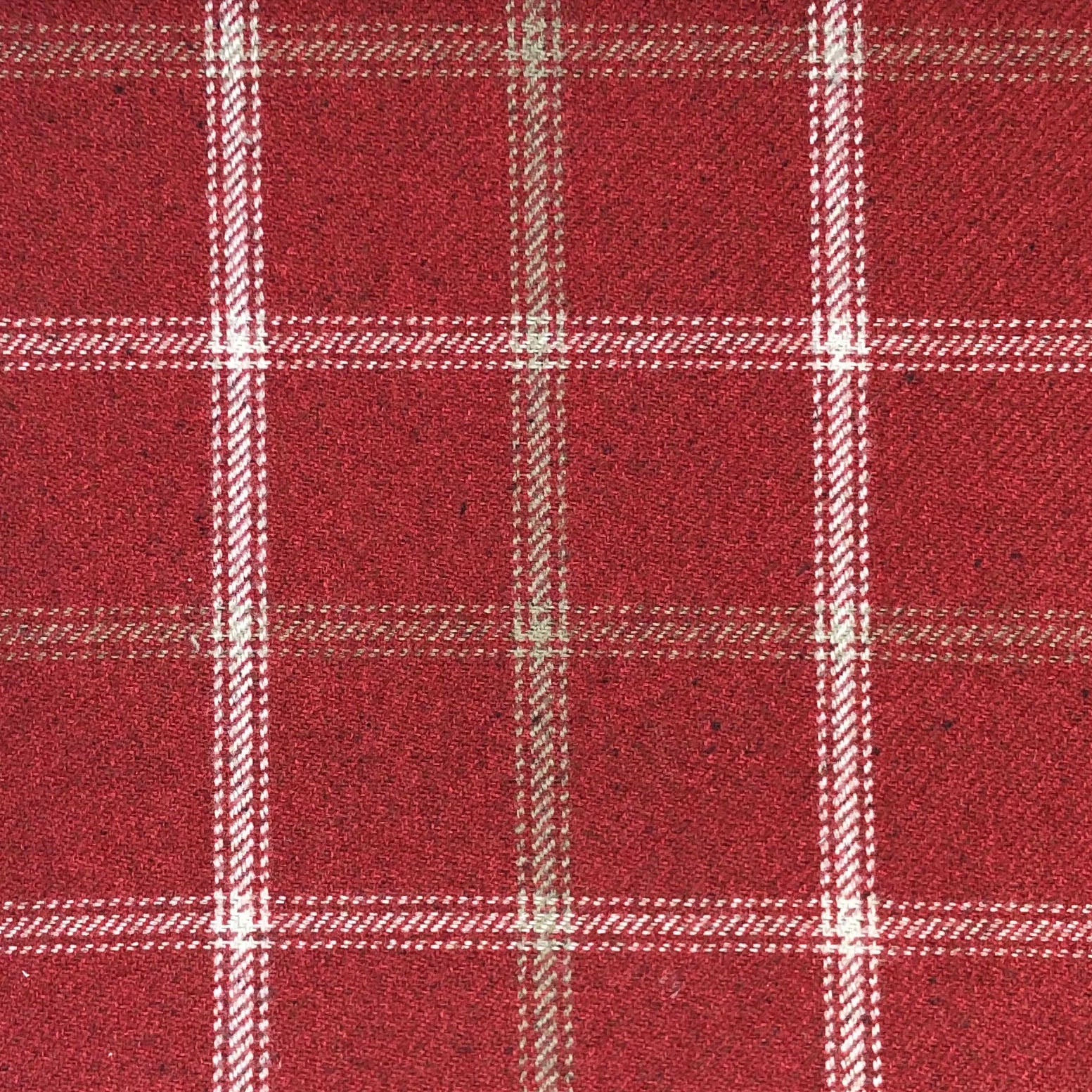 Luxury Weight Wool Effect English Check Fabric | Heavy 380gsm Upholstery & Coat Fabric 55