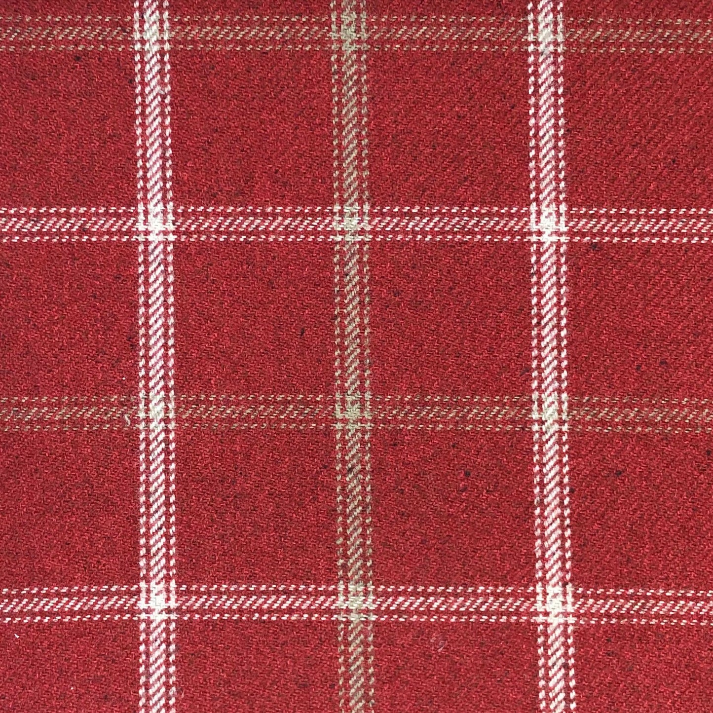 Luxury Weight Wool Effect English Check Fabric | Heavy 380gsm Upholstery & Coat Fabric 55" (140cm) Wide – Sold by the Meter