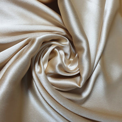 Satin Charmeuse Glossy Silky Polyester Fabric – 44" Wide – Bridal Dress, Craft & Event Material – 23m Bolt/Roll
