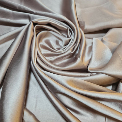 Satin Charmeuse Glossy Silky Polyester Fabric – 44" Wide – Bridal Dress, Craft & Event Material – 23m Bolt/Roll