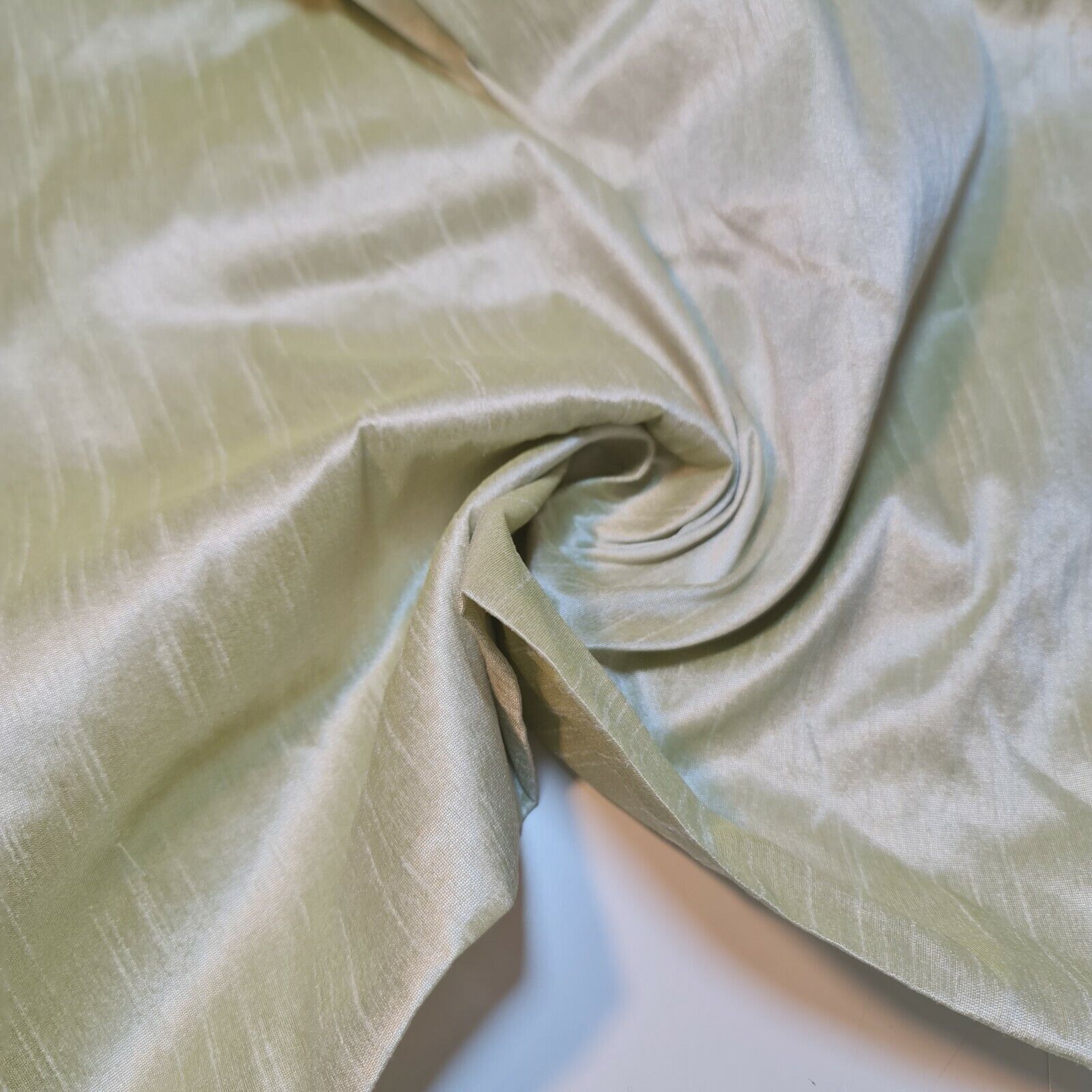 Plain Slub Faux Dupion Raw Silk Fabric – 100% Polyester – 44