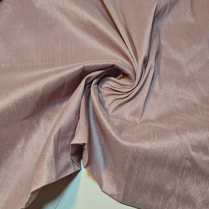 Plain Slub Faux Dupion Raw Silk Fabric – 100% Polyester – 44" Wide Upholstery, Bridal & Craft Material by the Metre
