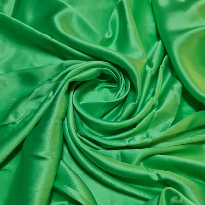 Satin Charmeuse Glossy Silky Polyester Fabric – 44" Wide – Bridal Dress, Craft & Event Material – 23m Bolt/Roll