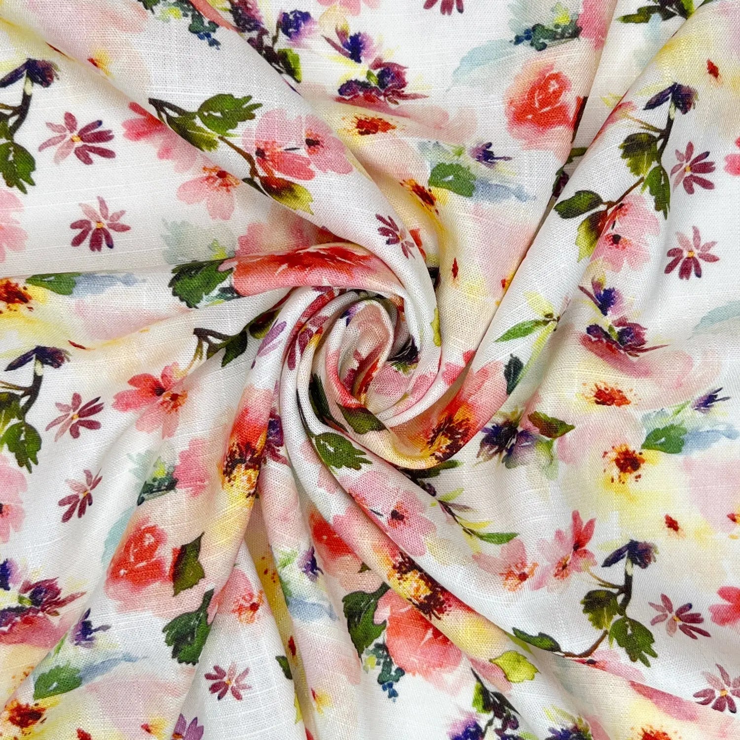 30% Linen 70% Viscose Fabric – Soft Linen-Viscose Dress Fabric 55" (142cm) Wide – 10M Folded