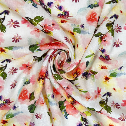 30% Linen 70% Viscose Fabric – Soft Linen-Viscose Dress Fabric 55" (142cm) Wide – 10M Folded