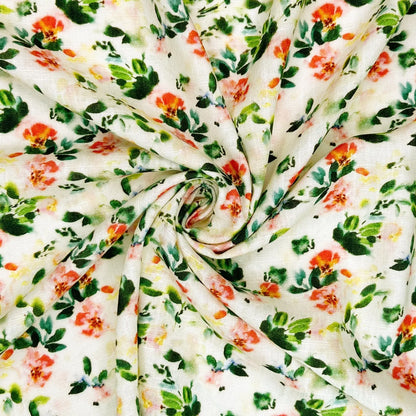 30% Linen 70% Viscose Fabric – Soft Linen-Viscose Dress Fabric 55" (142cm) Wide – 10M Folded