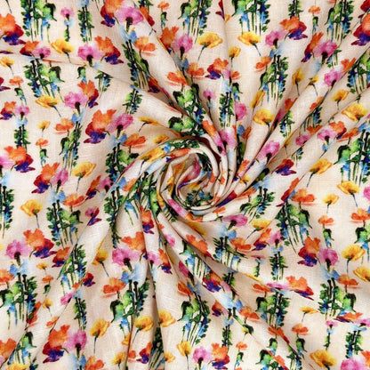30% Linen 70% Viscose Fabric – Soft Linen-Viscose Dress Fabric 55" (142cm) Wide – 10M Folded