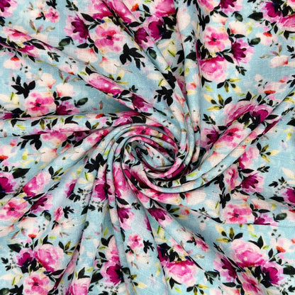 30% Linen 70% Viscose Fabric – Soft Linen-Viscose Dress Fabric 55" (142cm) Wide – 10M Folded