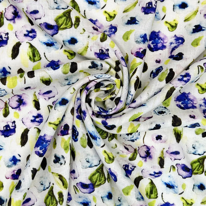 30% Linen 70% Viscose Fabric – Soft Linen-Viscose Dress Fabric 55" (142cm) Wide – 10M Folded