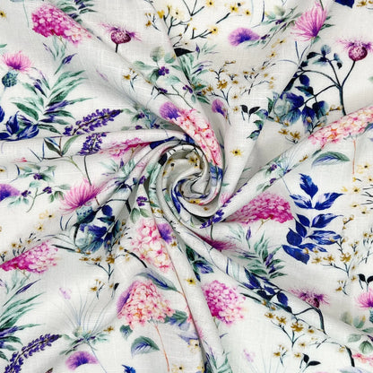 30% Linen 70% Viscose Fabric – Soft Linen-Viscose Dress Fabric 55" (142cm) Wide – 10M Folded