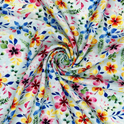 30% Linen 70% Viscose Fabric – Soft Linen-Viscose Dress Fabric 55" (142cm) Wide – 10M Folded