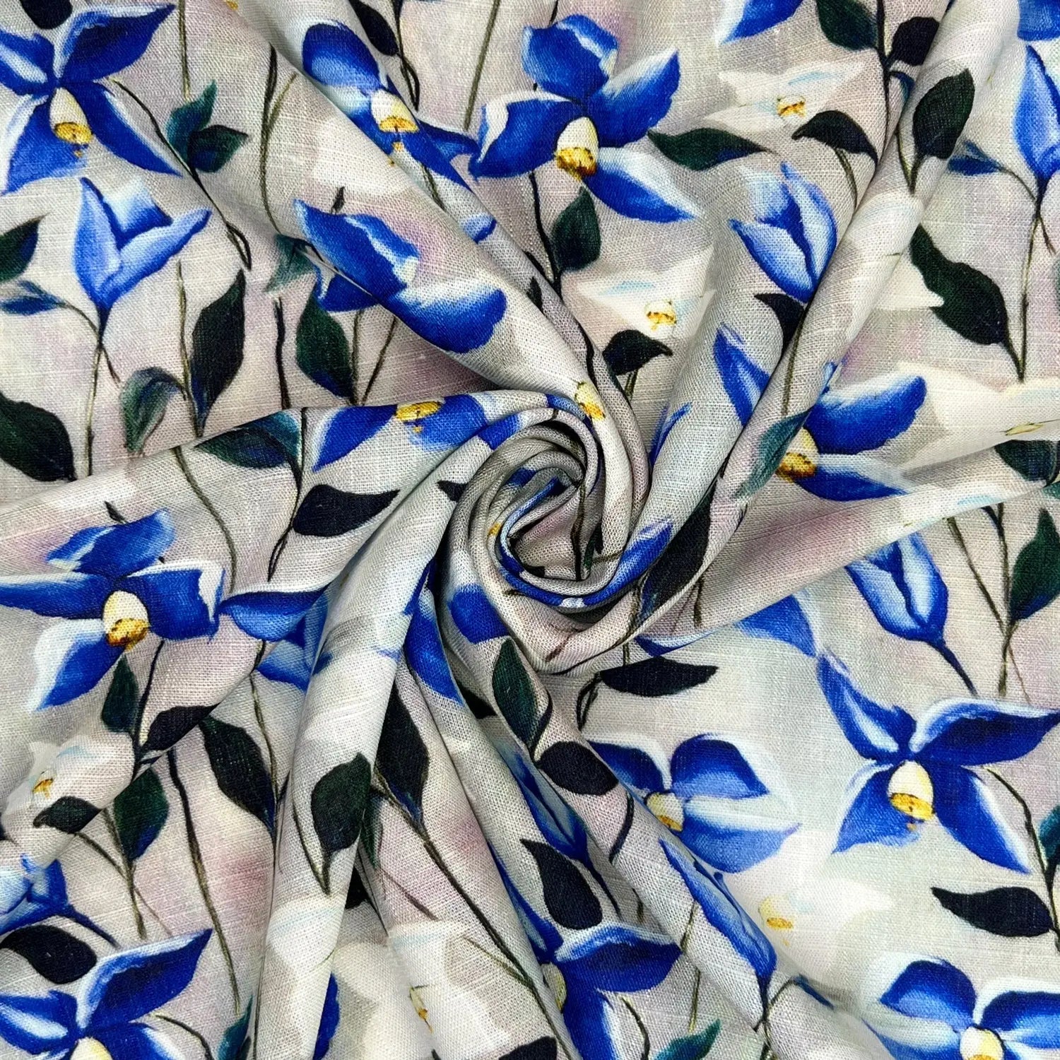 30% Linen 70% Viscose Fabric – Soft Linen-Viscose Dress Fabric 55" (142cm) Wide – 10M Folded