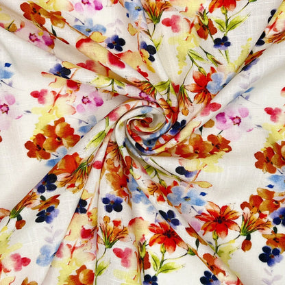 30% Linen 70% Viscose Fabric – Soft Linen-Viscose Dress Fabric 55" (142cm) Wide – 10M Folded