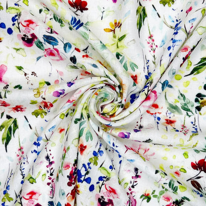 30% Linen 70% Viscose Fabric – Soft Linen-Viscose Dress Fabric 55" (142cm) Wide – 10M Folded